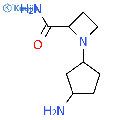 1-(3-aminocyclopentyl)azetidine-2-carboxamide structure