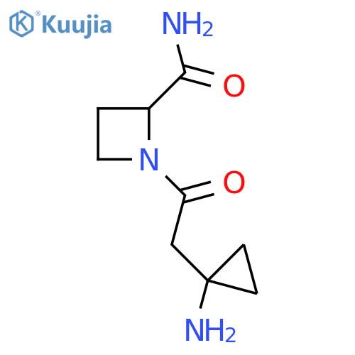1-2-(1-aminocyclopropyl)acetylazetidine-2-carboxamide structure