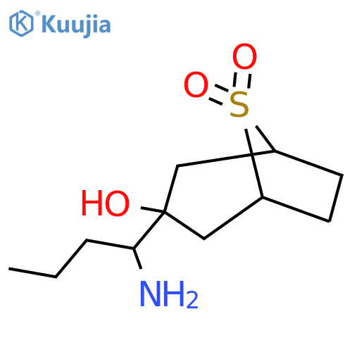 3-(1-aminobutyl)-3-hydroxy-8lambda6-thiabicyclo3.2.1octane-8,8-dione structure