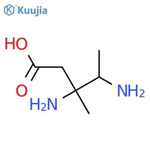 3,4-diamino-3-methylpentanoic acid structure