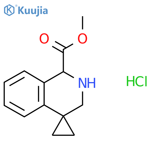 methyl 2',3'-dihydro-1'H-spirocyclopropane-1,4'-isoquinoline-1'-carboxylate hydrochloride structure