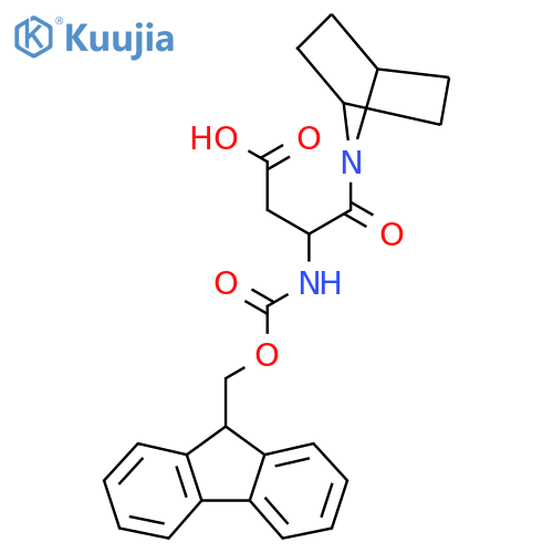 4-{7-azabicyclo2.2.1heptan-7-yl}-3-({(9H-fluoren-9-yl)methoxycarbonyl}amino)-4-oxobutanoic acid structure
