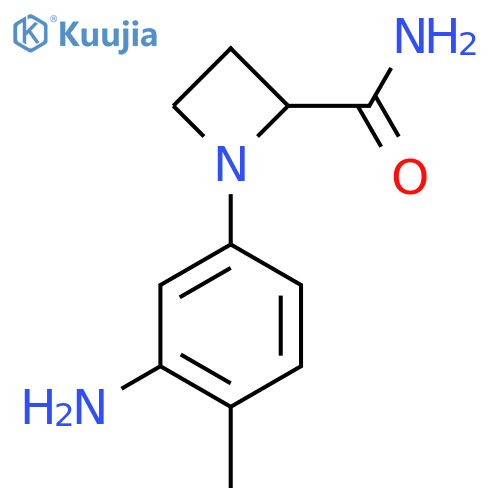1-(3-amino-4-methylphenyl)azetidine-2-carboxamide structure