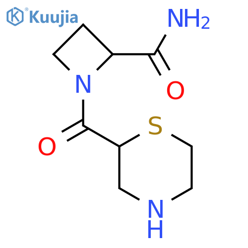 1-(thiomorpholine-2-carbonyl)azetidine-2-carboxamide structure