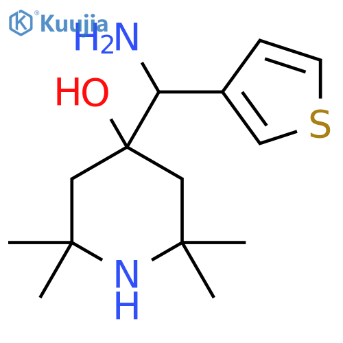 4-amino(thiophen-3-yl)methyl-2,2,6,6-tetramethylpiperidin-4-ol structure