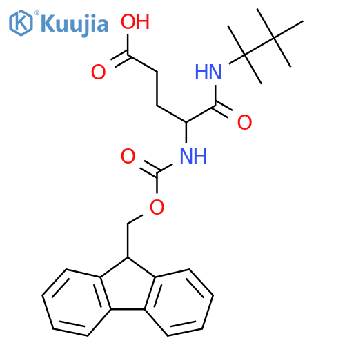 4-({(9H-fluoren-9-yl)methoxycarbonyl}amino)-4-(2,3,3-trimethylbutan-2-yl)carbamoylbutanoic acid structure