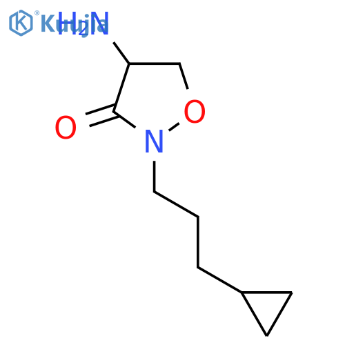 4-Amino-2-(3-cyclopropylpropyl)-1,2-oxazolidin-3-one structure