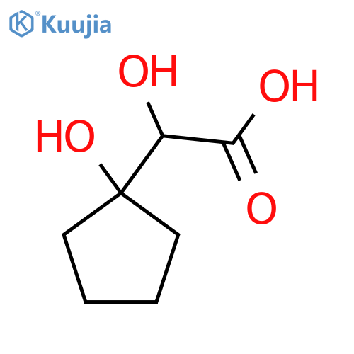2-Hydroxy-2-(1-hydroxycyclopentyl)acetic acid structure