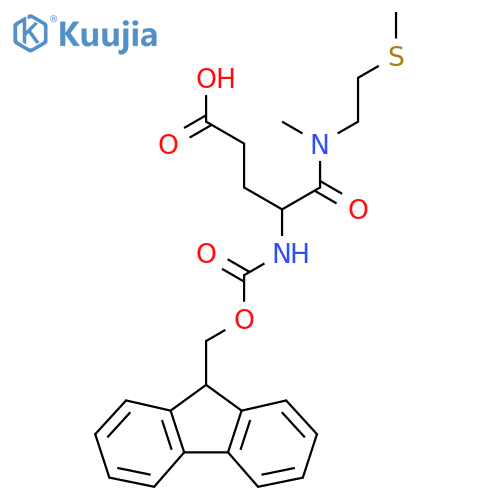 4-({(9H-fluoren-9-yl)methoxycarbonyl}amino)-4-{methyl2-(methylsulfanyl)ethylcarbamoyl}butanoic acid structure