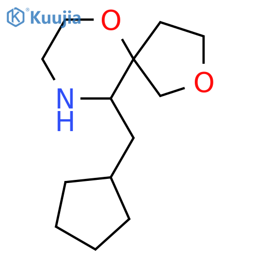 10-(cyclopentylmethyl)-2,6-dioxa-9-azaspiro4.5decane structure