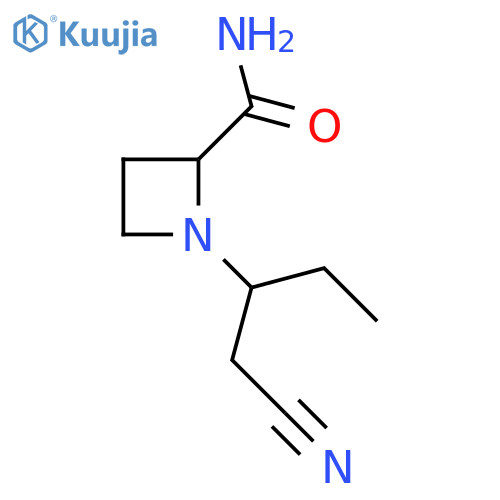 1-(1-cyanobutan-2-yl)azetidine-2-carboxamide structure