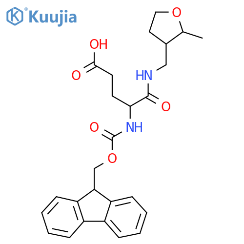 4-({(9H-fluoren-9-yl)methoxycarbonyl}amino)-4-{(2-methyloxolan-3-yl)methylcarbamoyl}butanoic acid structure