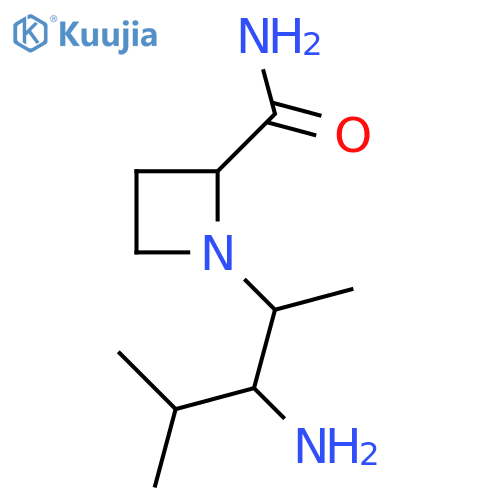 1-(3-amino-4-methylpentan-2-yl)azetidine-2-carboxamide structure