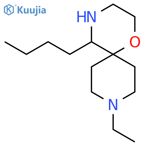 5-butyl-9-ethyl-1-oxa-4,9-diazaspiro5.5undecane structure