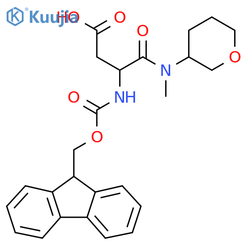 3-({(9H-fluoren-9-yl)methoxycarbonyl}amino)-3-methyl(oxan-3-yl)carbamoylpropanoic acid structure