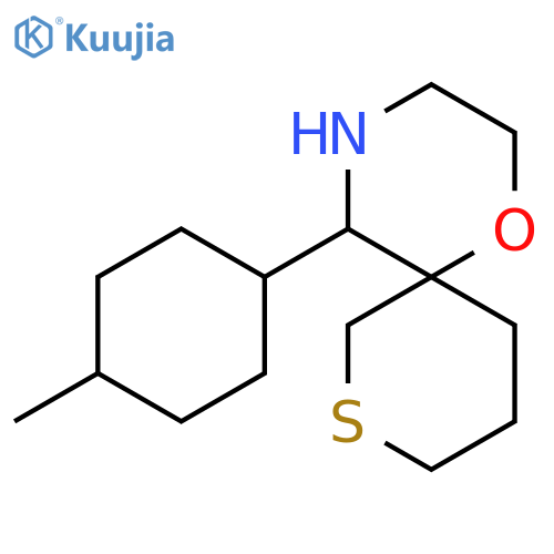 5-(4-methylcyclohexyl)-1-oxa-8-thia-4-azaspiro5.5undecane structure