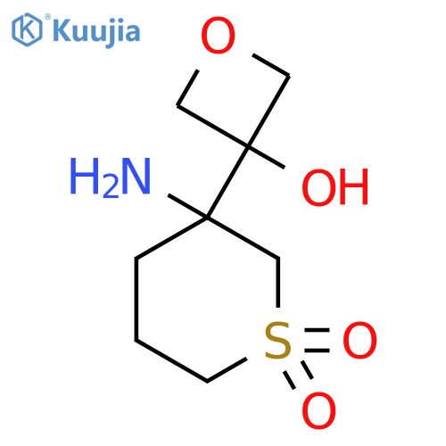 3-amino-3-(3-hydroxyoxetan-3-yl)-1lambda6-thiane-1,1-dione structure