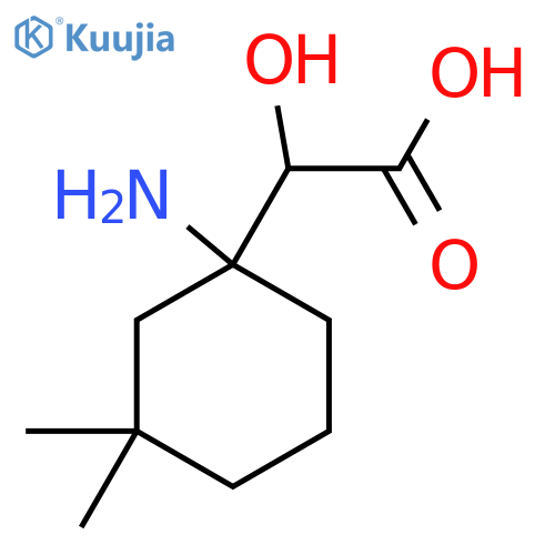 2-(1-amino-3,3-dimethylcyclohexyl)-2-hydroxyacetic acid structure