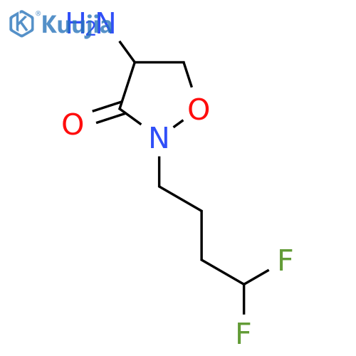 4-amino-2-(4,4-difluorobutyl)-1,2-oxazolidin-3-one structure