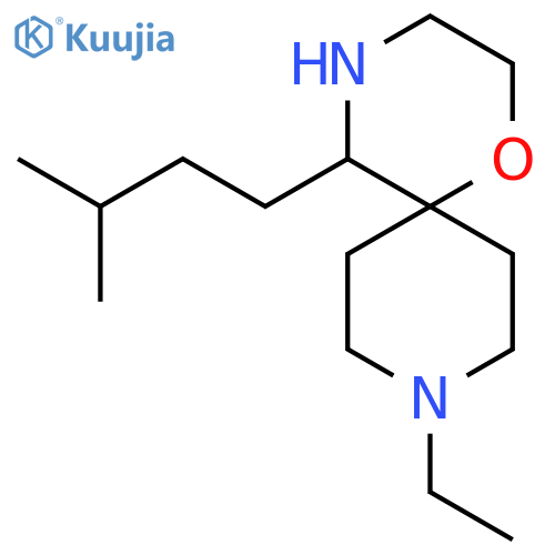 9-ethyl-5-(3-methylbutyl)-1-oxa-4,9-diazaspiro5.5undecane structure