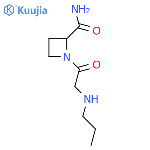 1-2-(propylamino)acetylazetidine-2-carboxamide structure