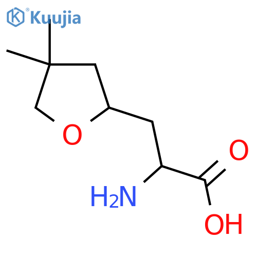 2-amino-3-(4,4-dimethyloxolan-2-yl)propanoic acid structure
