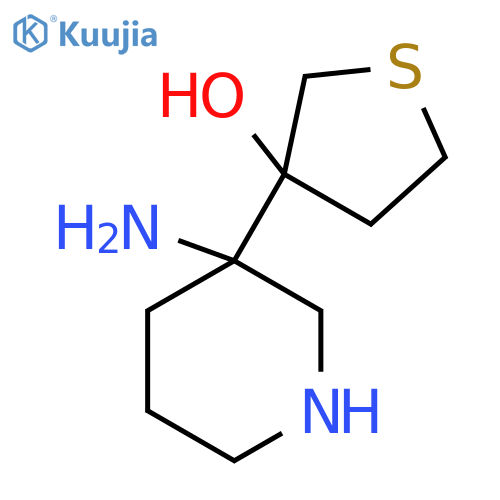 3-(3-aminopiperidin-3-yl)thiolan-3-ol structure
