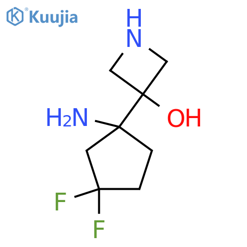 3-(1-Amino-3,3-difluorocyclopentyl)azetidin-3-ol structure