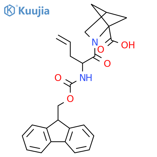 2-2-({(9H-fluoren-9-yl)methoxycarbonyl}amino)pent-4-enoyl-2-azabicyclo2.1.1hexane-1-carboxylic acid structure