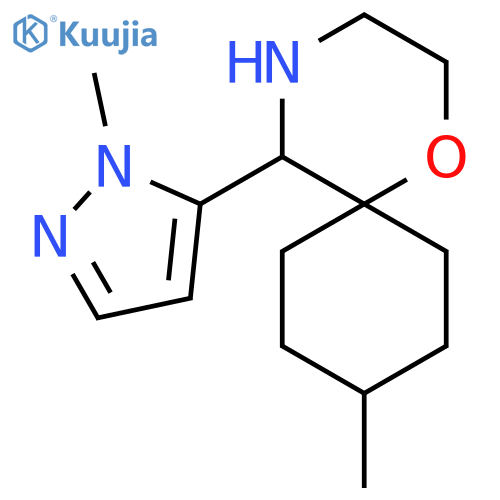 9-methyl-5-(1-methyl-1H-pyrazol-5-yl)-1-oxa-4-azaspiro5.5undecane structure