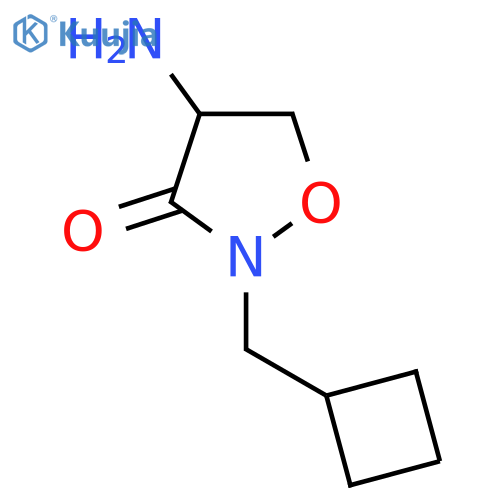4-amino-2-(cyclobutylmethyl)-1,2-oxazolidin-3-one structure