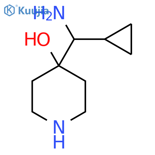 4-amino(cyclopropyl)methylpiperidin-4-ol structure