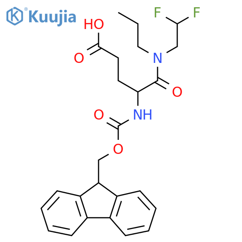 4-(2,2-difluoroethyl)(propyl)carbamoyl-4-({(9H-fluoren-9-yl)methoxycarbonyl}amino)butanoic acid structure