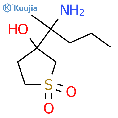 3-(2-Aminopentan-2-yl)-3-hydroxy-1lambda6-thiolane-1,1-dione structure
