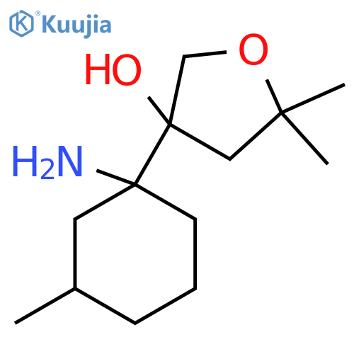 3-(1-Amino-3-methylcyclohexyl)-5,5-dimethyloxolan-3-ol structure
