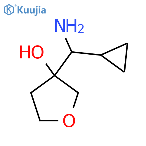 3-amino(cyclopropyl)methyloxolan-3-ol structure