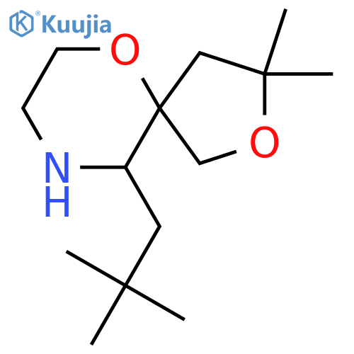 10-(2,2-dimethylpropyl)-3,3-dimethyl-2,6-dioxa-9-azaspiro4.5decane structure