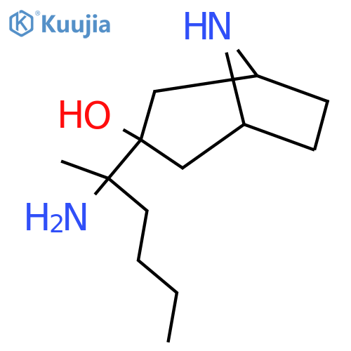 3-(2-aminohexan-2-yl)-8-azabicyclo3.2.1octan-3-ol structure