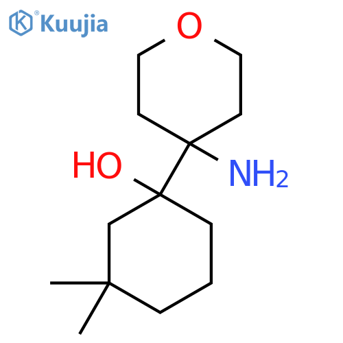 1-(4-aminooxan-4-yl)-3,3-dimethylcyclohexan-1-ol structure