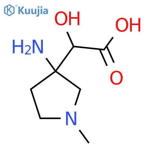 2-(3-amino-1-methylpyrrolidin-3-yl)-2-hydroxyacetic acid structure