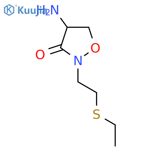 4-amino-2-2-(ethylsulfanyl)ethyl-1,2-oxazolidin-3-one structure
