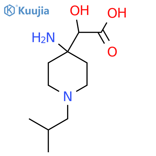 2-4-amino-1-(2-methylpropyl)piperidin-4-yl-2-hydroxyacetic acid structure