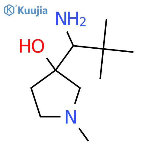 3-(1-amino-2,2-dimethylpropyl)-1-methylpyrrolidin-3-ol structure