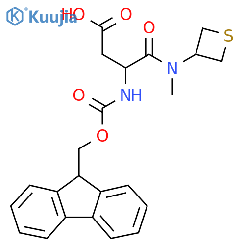 3-({(9H-fluoren-9-yl)methoxycarbonyl}amino)-3-methyl(thietan-3-yl)carbamoylpropanoic acid structure