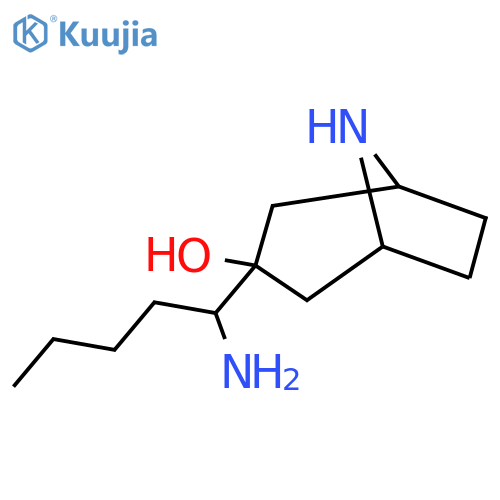3-(1-aminopentyl)-8-azabicyclo3.2.1octan-3-ol structure
