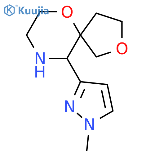 10-(1-methyl-1H-pyrazol-3-yl)-2,6-dioxa-9-azaspiro4.5decane structure