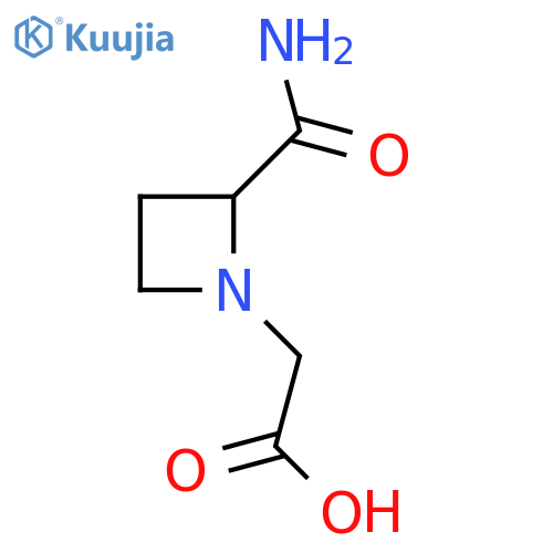 2-(2-Carbamoylazetidin-1-yl)acetic acid structure