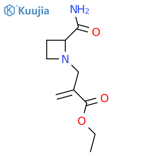 ethyl 2-(2-carbamoylazetidin-1-yl)methylprop-2-enoate structure