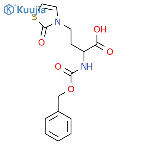 2-{(benzyloxy)carbonylamino}-4-(2-oxo-2,3-dihydro-1,3-thiazol-3-yl)butanoic acid structure