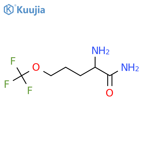 2-amino-5-(trifluoromethoxy)pentanamide structure